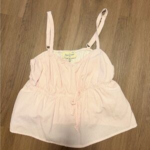 PacSun Pink Striped Blouse